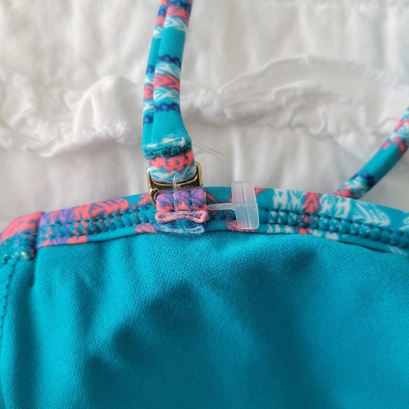 ROXY Fringe Bohemian Aztec Bandeau Bikini Top S NWT Festival Ready Convertible - Picture 10 of 11